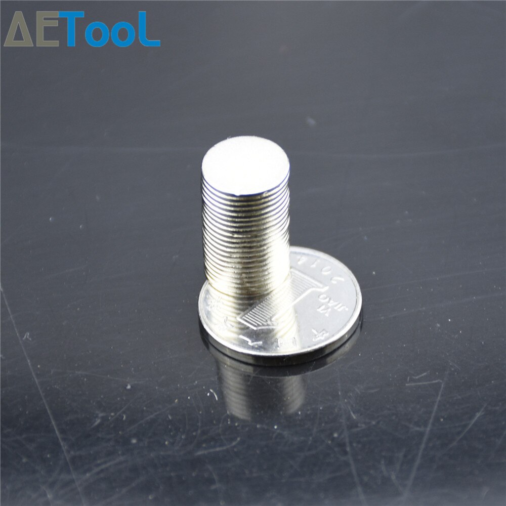 AETool 10/20/30/40 stuk N52 10mm x 1mm Sterke Ronde Magneten Dia 10 x 1mm Neodymium Magneet Zeldzame Aarde Magneet 10*1mm