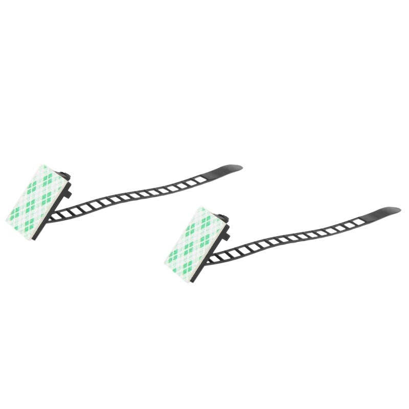 60Pcs Black Sticky Adjustable Wire Ties Cable Clips Clamp Plastic Self Adhesive Cable Ties Fix Holder Clips