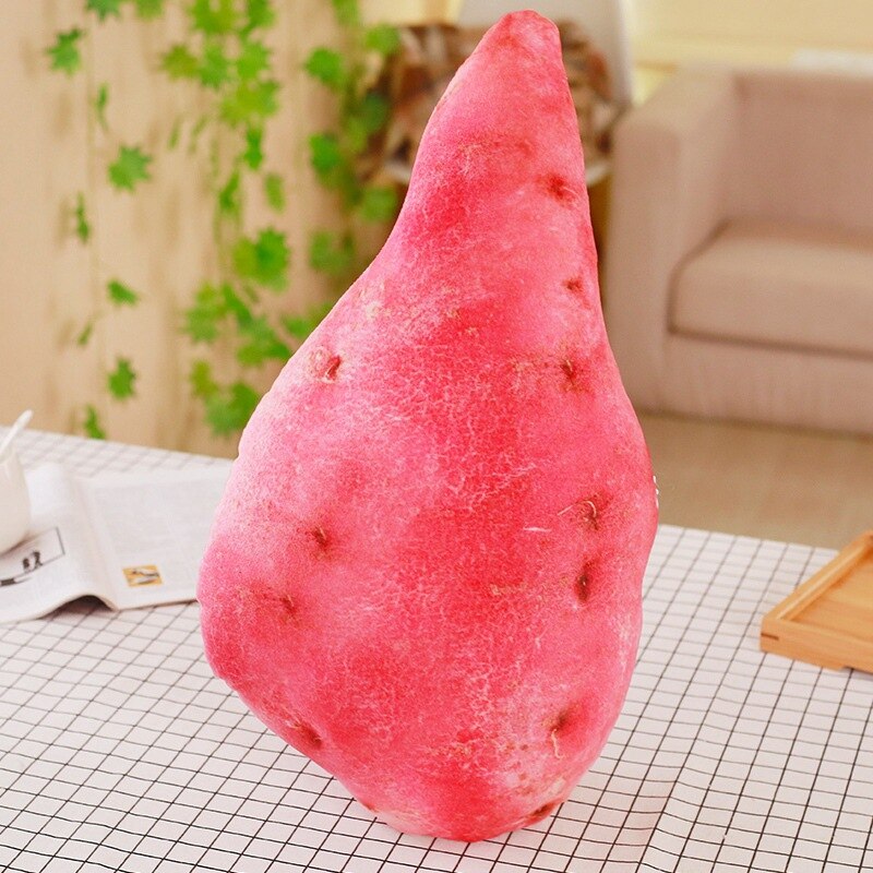 Creatieve Simulatie Voedsel Kussen Kip Klauw Bamboe Schieten Granaatappel Pompoen Grote Kussen Pluche Speelgoed Voor Kinderen: Sweet potato
