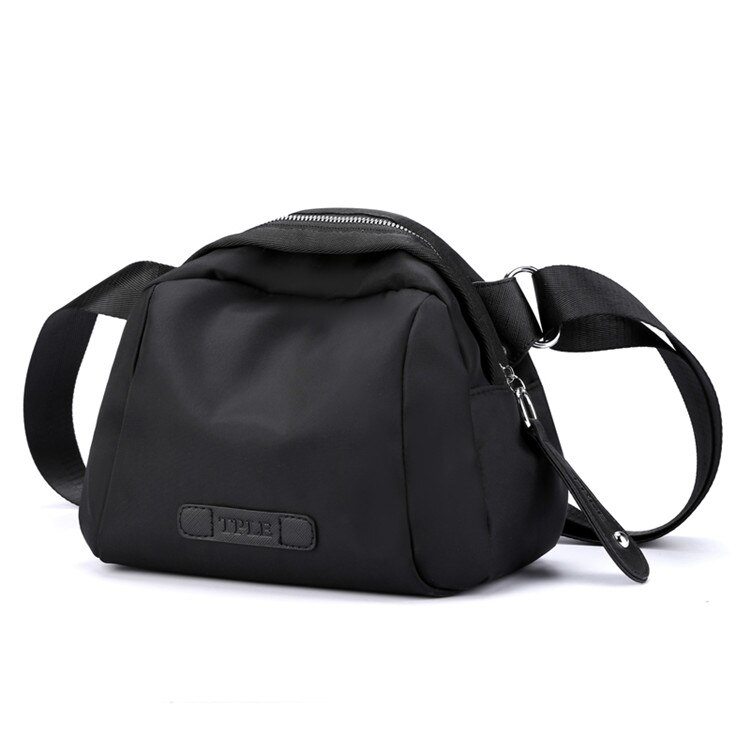 Women's Multi-function bag Shoulder bags Waist Packs Female Handbags Nylon Ladies Crossbody Bag girls Messenger Bag Bolsas: Black