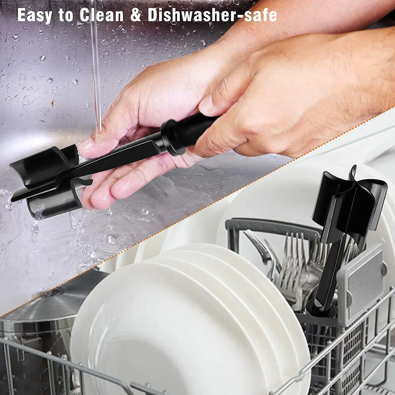 1pc Vleeshakker, Hamburger Chopper Premium Hittebestendige Stamper en Smasher voor Hamburger Vlees Gemalen Rundvlees Gemalen Kalkoen