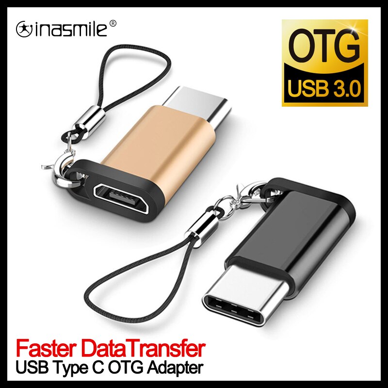 Cable otg tipo C a Micro usb, convertidor tipo C a USB 3,0, adaptador OTG para MacbookPro, Xiaomi, Samsung, cargador de Cable de carga de teléfono