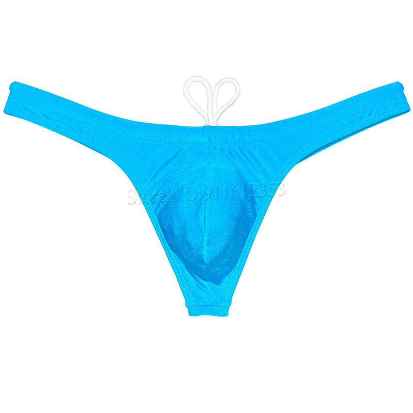 Männer Bademode Bikini Badeanzug T-Back Low Wait Tight Beachwear Surfen Tanga Solide Bikini Schwimmen Tanga