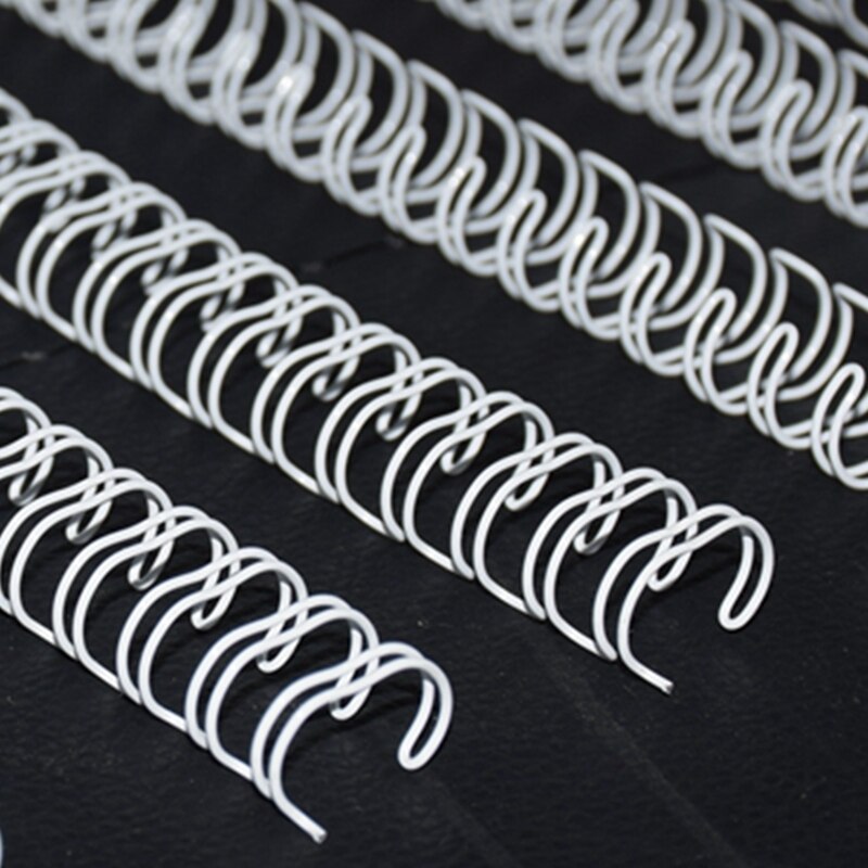 50/100PCS/LOT A4 3:1/2:1 Pitch 6.4-38.1mm OY Double coil White double loop wire Calendar binding comb Binding wire rings