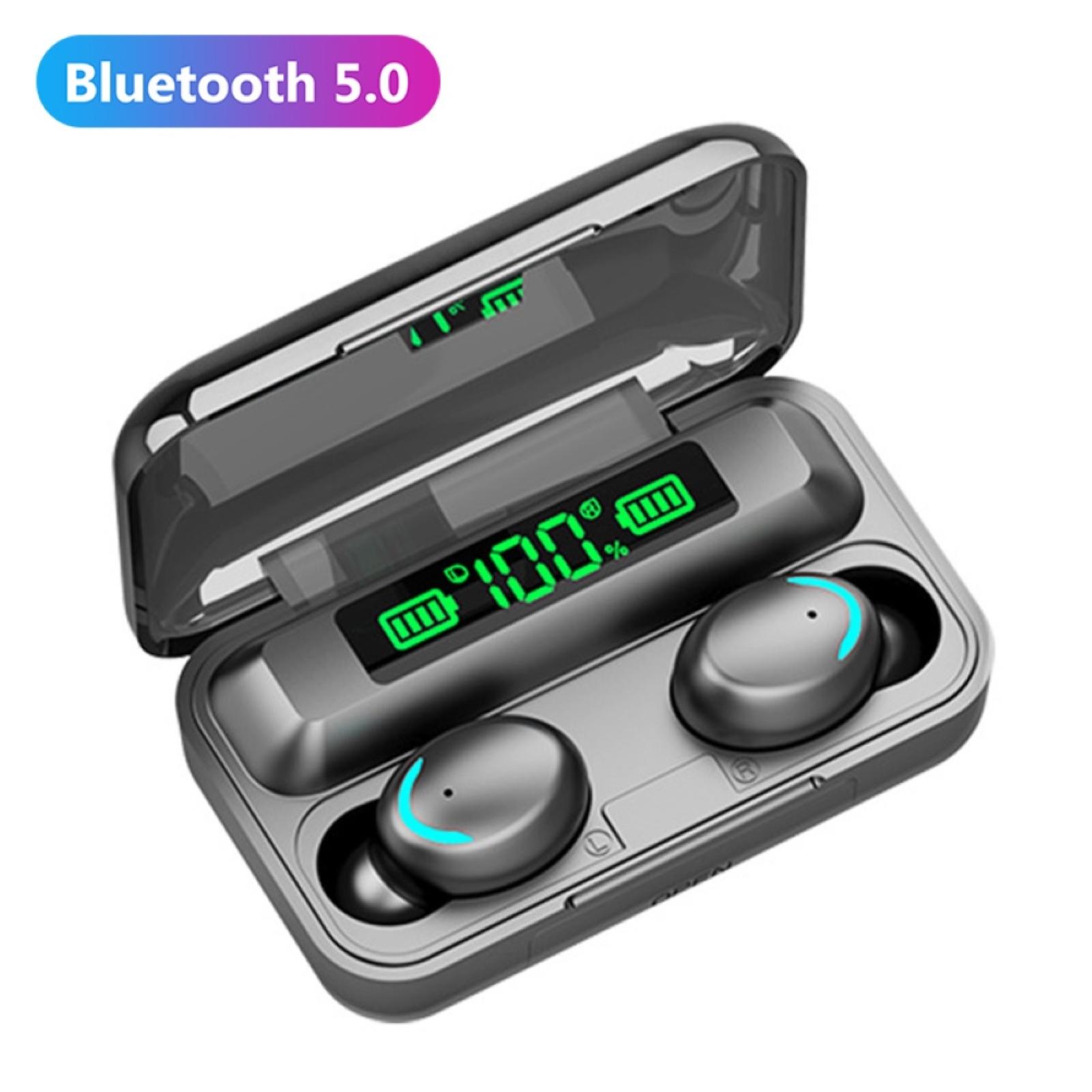 F9-5c tws bluetooth 5.0 genopladelige smart-touch trådløse øretelefoner med mikrofon