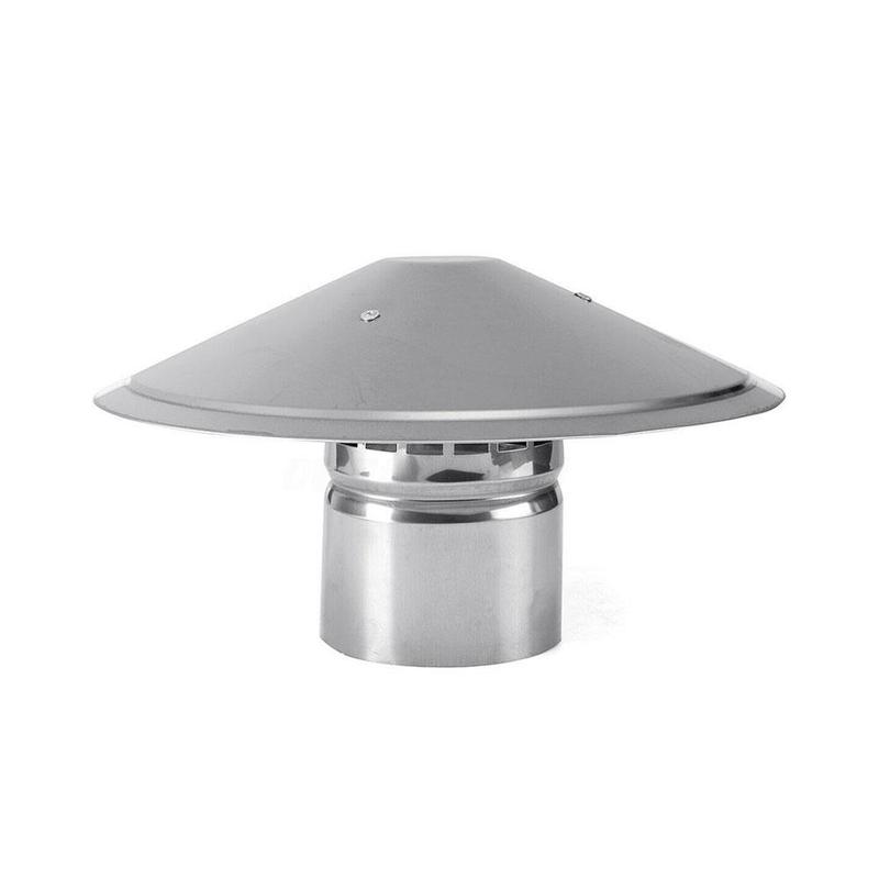 Tapa impermeable para techo con forma de seta, tubos de hierro galvanizado de 100/150/200mm para capó, escape, ventilación, chimenea, M9Q5
