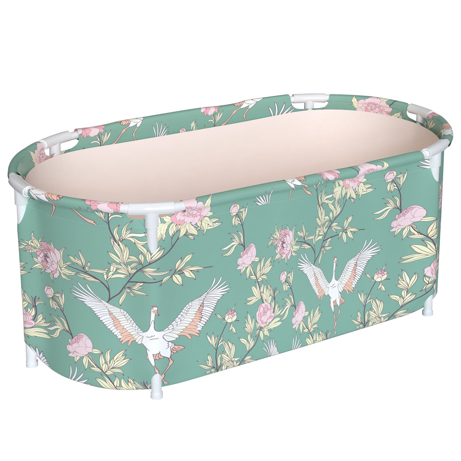 Folding Bathtub Adult Household Bath Barrel Double Foldable Bath Tub Portable Peach Skin SPA Bath Tub With Lid Home Sauna: Violet