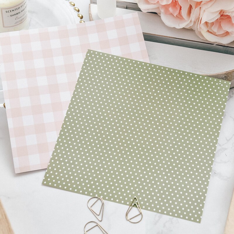 Kscraft 12 ark små färska scrapbooking-block papper origami konst bakgrundspapper kort göra diy scrapbook pappershantverk