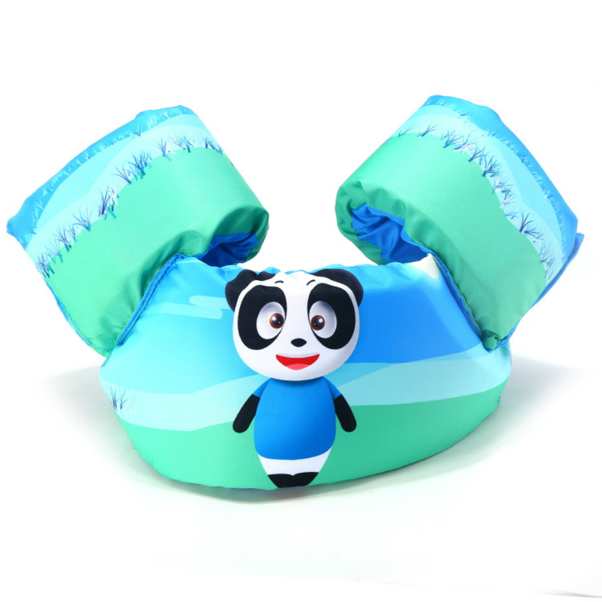 2-7Years Cute Cartoon Summer Toddler Life Jacket Kids Swim Vest Arm Bands Swimming Pool Wear Float Safe