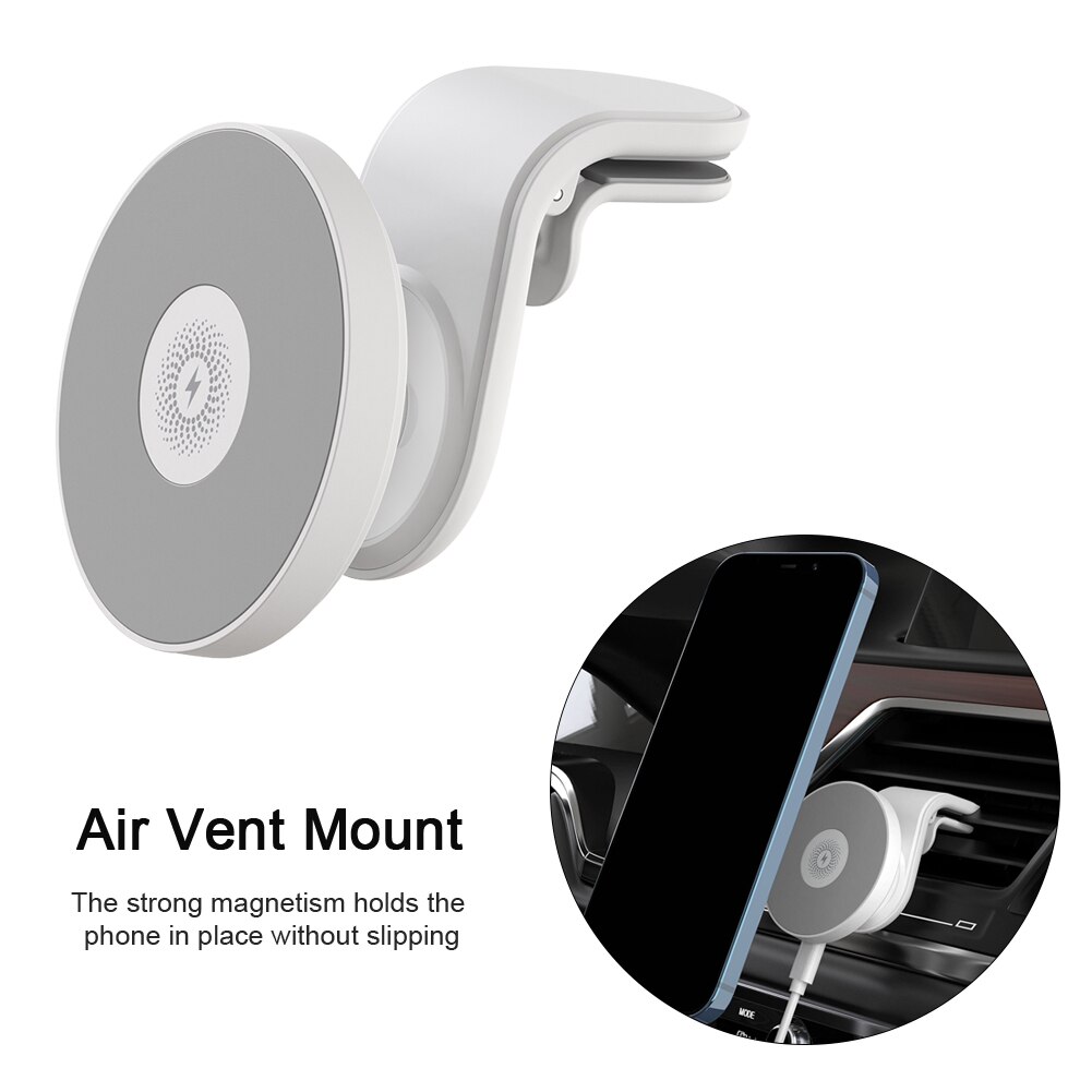 Magnetic wireless car charger phone holder portable smartphone stand car charging support accessory fit for iphone 12 13