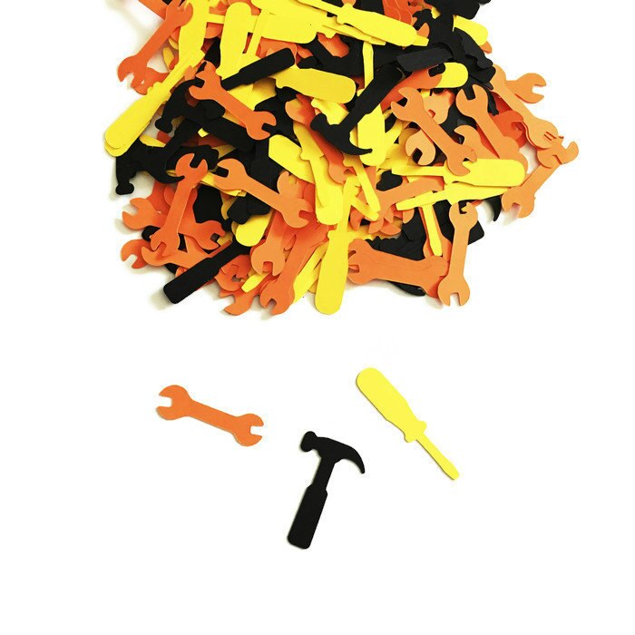 Bouw Verjaardag-Bouw Party Decor-Gereedschap Verjaardag Party-Gereedschap Party Confetti-Bouw Confetti
