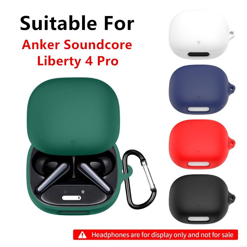Estuche de transporte de silicona para auriculares Anker Soundcore Liberty 4 Pro, funda protectora resistente a los arañazos y a prueba de arañazos