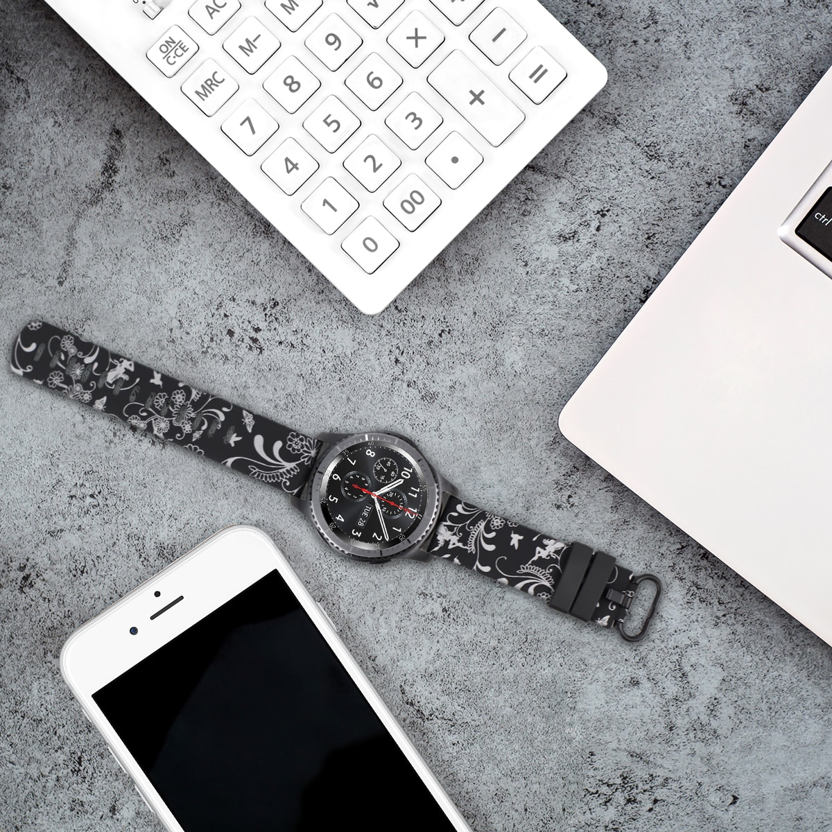 Druck Silikon Armband für Huawei Uhr GT 2 46 MM/GT2 Aktive 46m Smart Uhr Band 22MM handgelenk Strap für Samsung galaxy S3