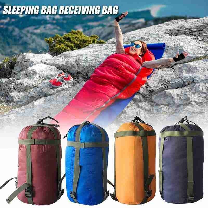 Im freien Wasserdichte Kompression Zeug Sack Bequem Leichte Schlafsack Lagerung paket Für Camping Reise drift Wandern