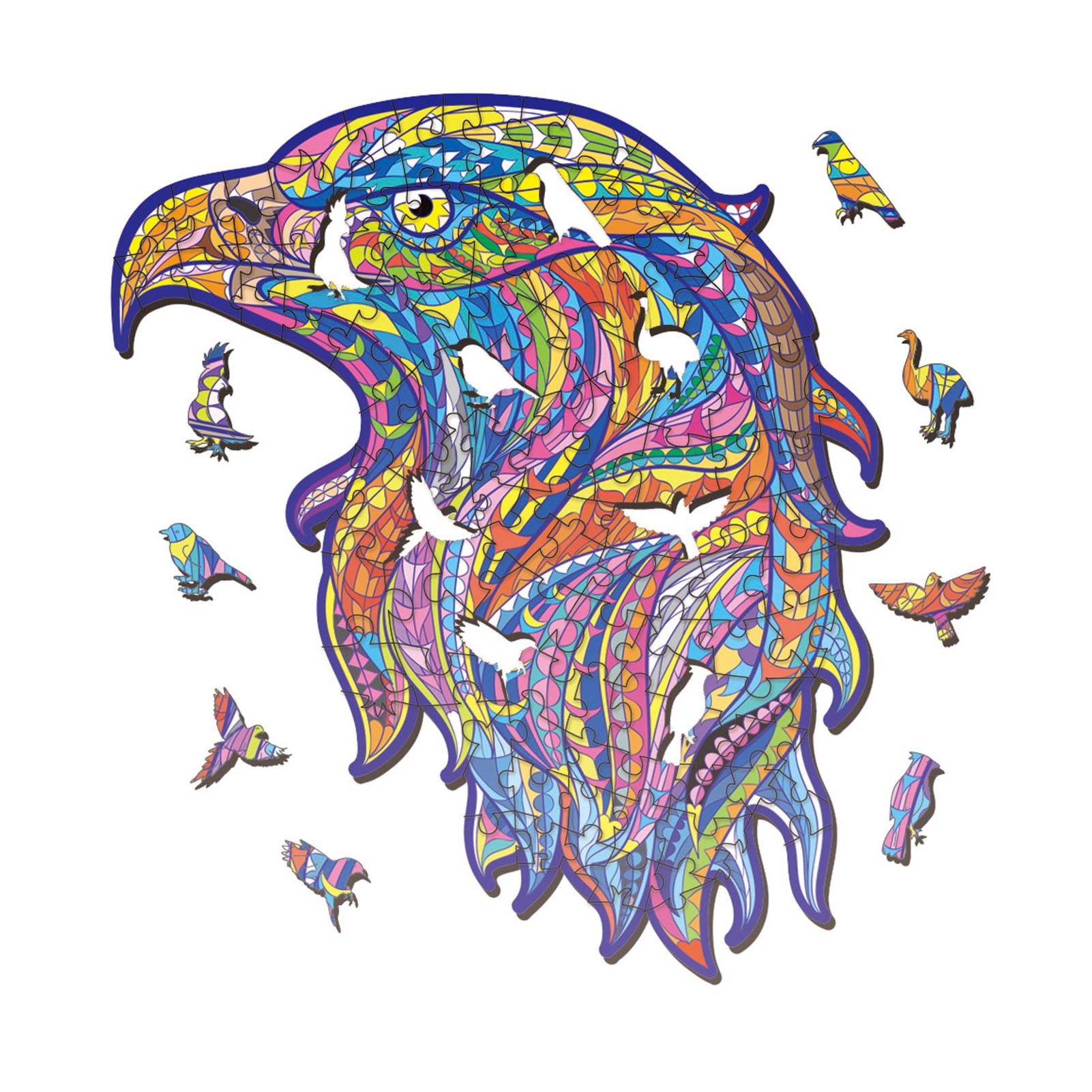 Unique Wooden Jigsaw Puzzles Mysterious Owl Puzzle For Adults Kids Educational Puzzle Fabulous Interactive Games Toy