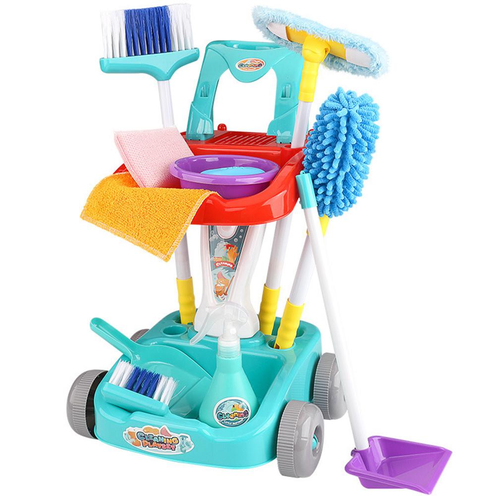 1 Set Van Kinderen Schoonmaken Gereedschap Speelgoed Plastic Household Cleaning Tools Speelgoed