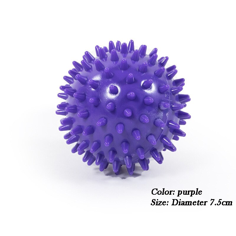 Yoga Fascia Grip Ball Foot Arm Waist Massage Relieve Stress Acupoint Pvc Hedgehog Balls Bodybuilding Whole Body Massage Unisex: purple1