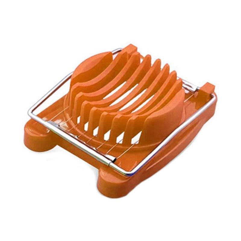 Staal Gesneden Ei Slicer Bewaard Ei Verdelers Splitter Cutter Eieren Gadgets Salade Keuken Slicer Gereedschap: Orange