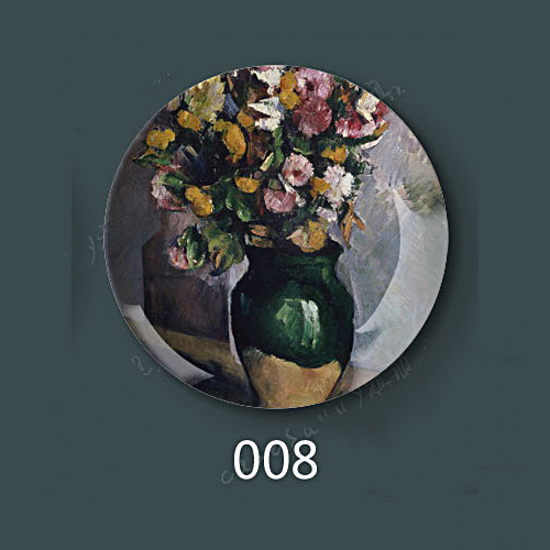 8 "Inch 20.5Cm Diameter Paul Cezanne Schilderen Porselein Decoratieve Thuis Hal Muur Opknoping Plaat Arts Disc: 8