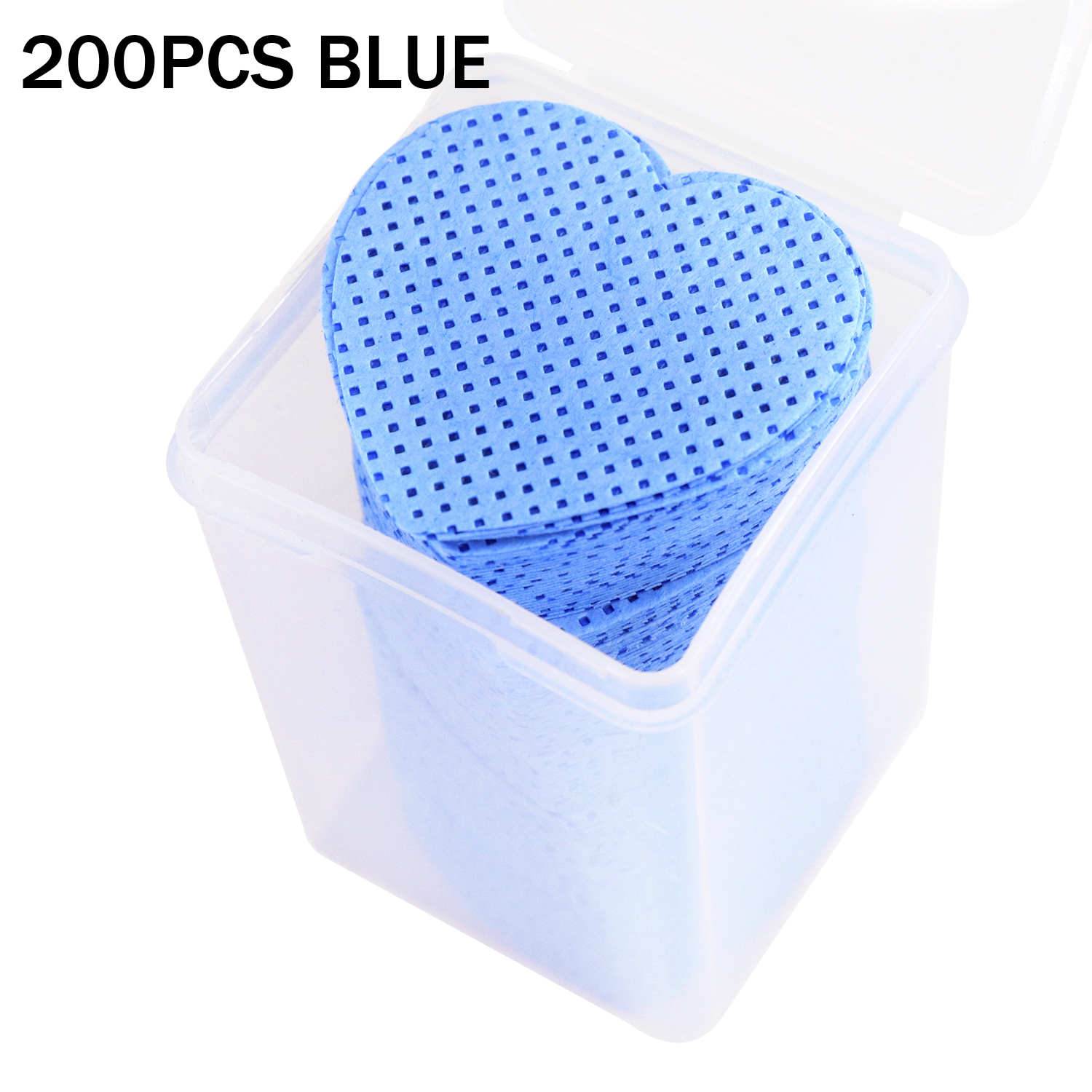 Toallitas de pegamento para pestañas sin pelusa, eliminador de esmalte de Gel de papel, limpieza del mes de la botella de pegamento, almohadillas de algodón, herramientas de limpieza de belleza, 200 Uds.: Rosa
