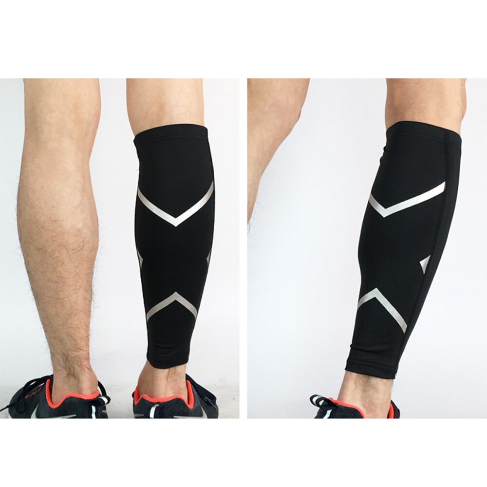 1PC Elastic Calf Sleeve Support Socks Shin Guard for Running Basketball Football Badminton Cycling Hiking: M