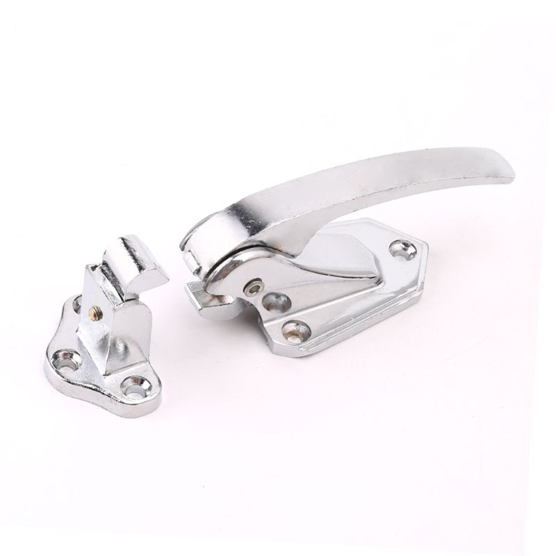 Zinc Alloy Door Handle Lock Spring Loaded Pull Handle Latch For Oven Refrigerator Freezer Door Handle