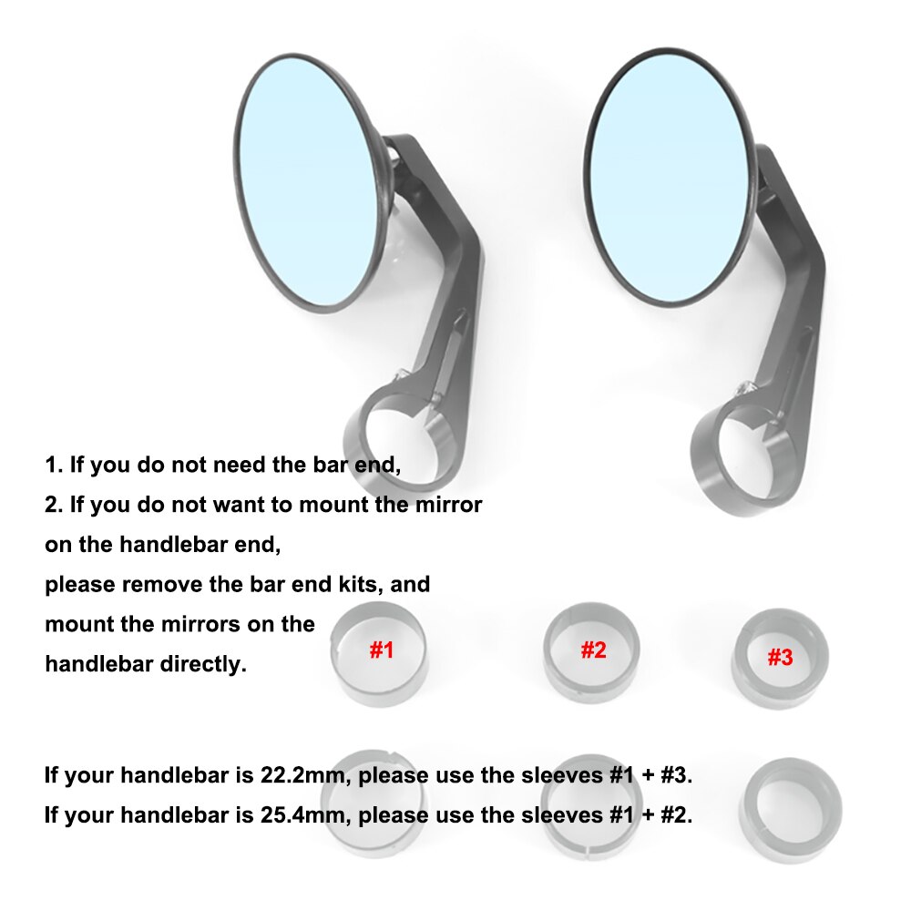 Fit For Triumph Thruxton 900 2004 7/8" 22mm Motorcycle Universal Bar End Mirrors Handle Bar Rearview Side Mirror