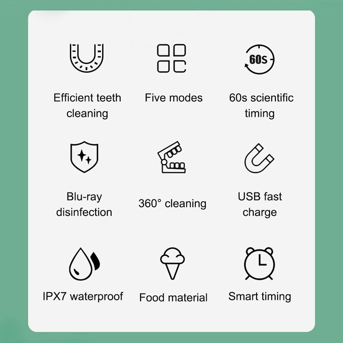 Electric Toothbrush Smart 360 Degree Kids Tooth Brush USB Rechargeable Automatic Ultrasonic Tooth Brush Cartoon Pattern Children