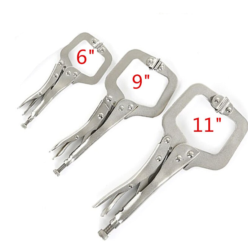 3 stuks/set 6/9/11 inch gelegeerd stalen c-klem bankschroef grip vergrendeling las sneltang