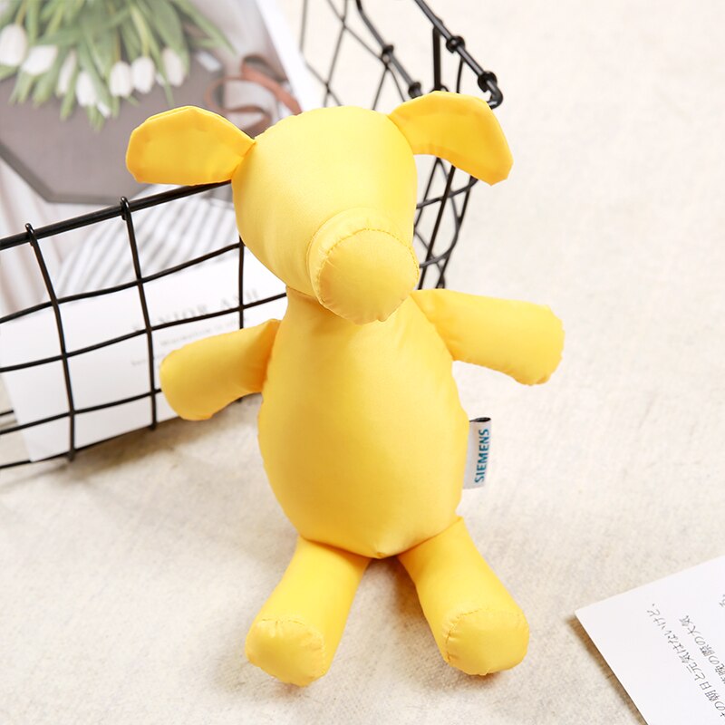 Geel Eco Kids Animal Herbruikbare Draagbare Moet Pocket Vierkante Boodschappentas bolsa reutilizable Kruidenier Vouw Zak