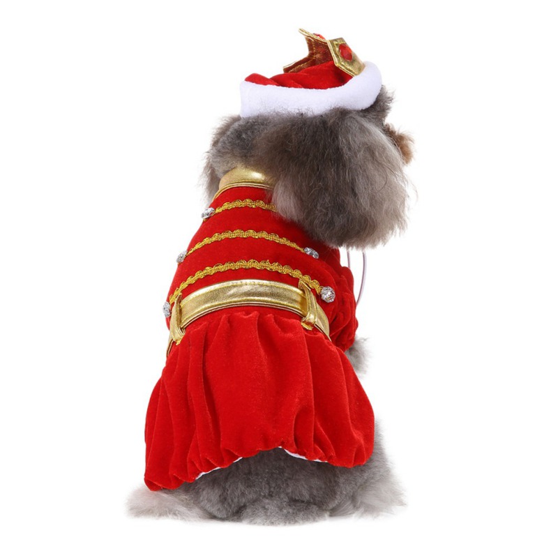 Pet Products Pet Dog Clothes Halloween Special Events Costume Dresses Clothes Funny Cosplay King Outfits Costumes Party Clothes: Red / XL