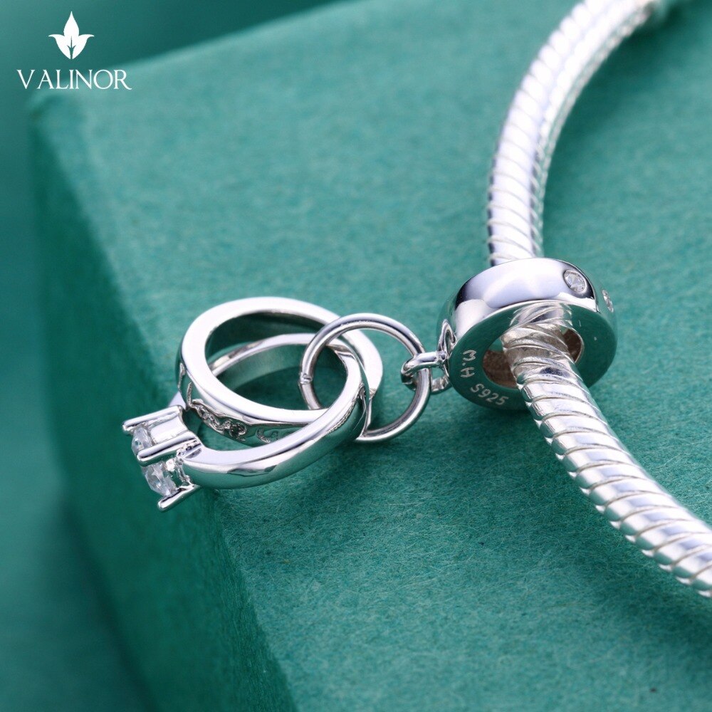 Video! Ihre Ring 925 Sterling Silber perlen Reize passen Armbänder Nie ändern farbe DDBJ131