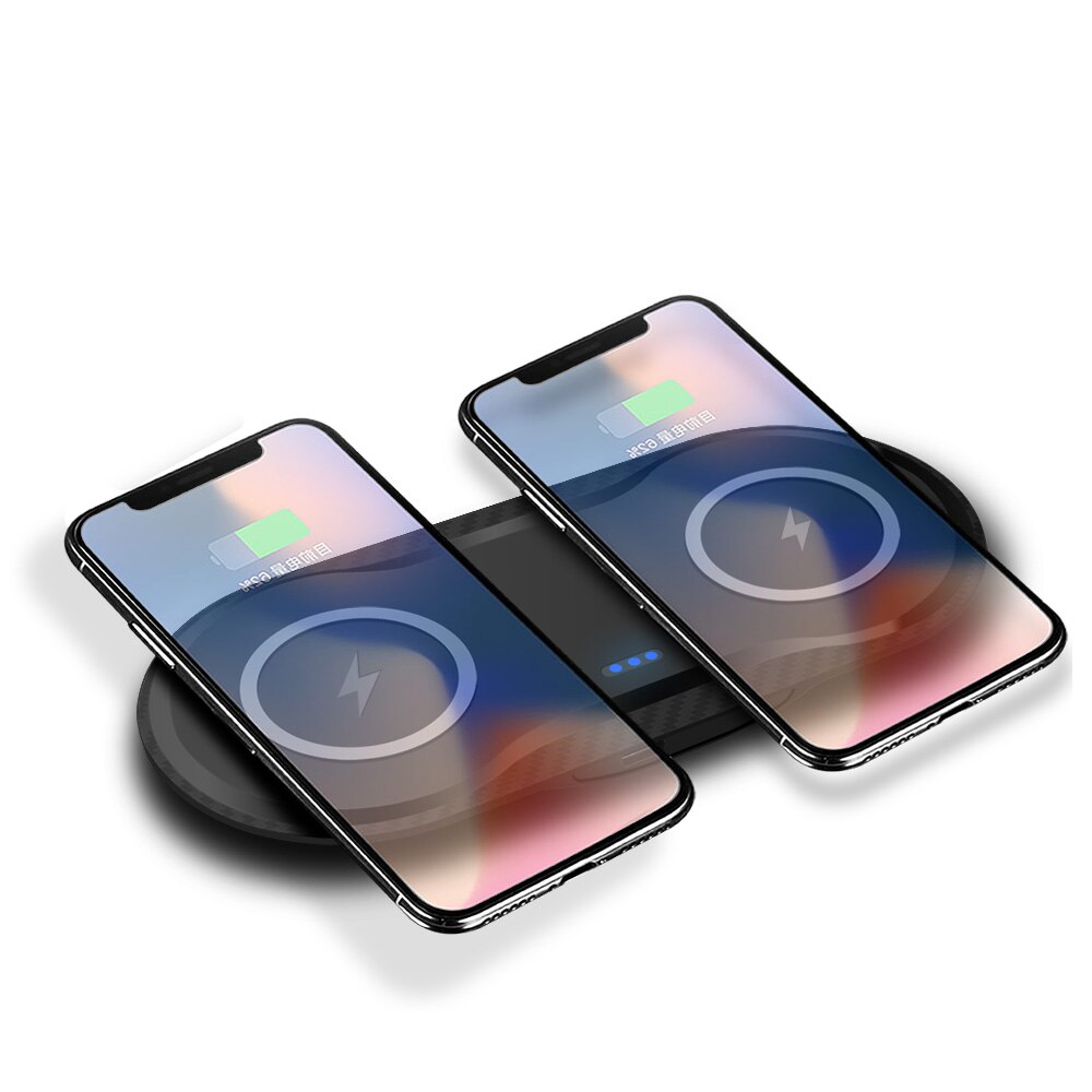 FDGAO Wireless Charger Stand 15W - 4-in-1 Charging Station for iPhone, AirPods, Samsung Galaxy: Phone and Phone
