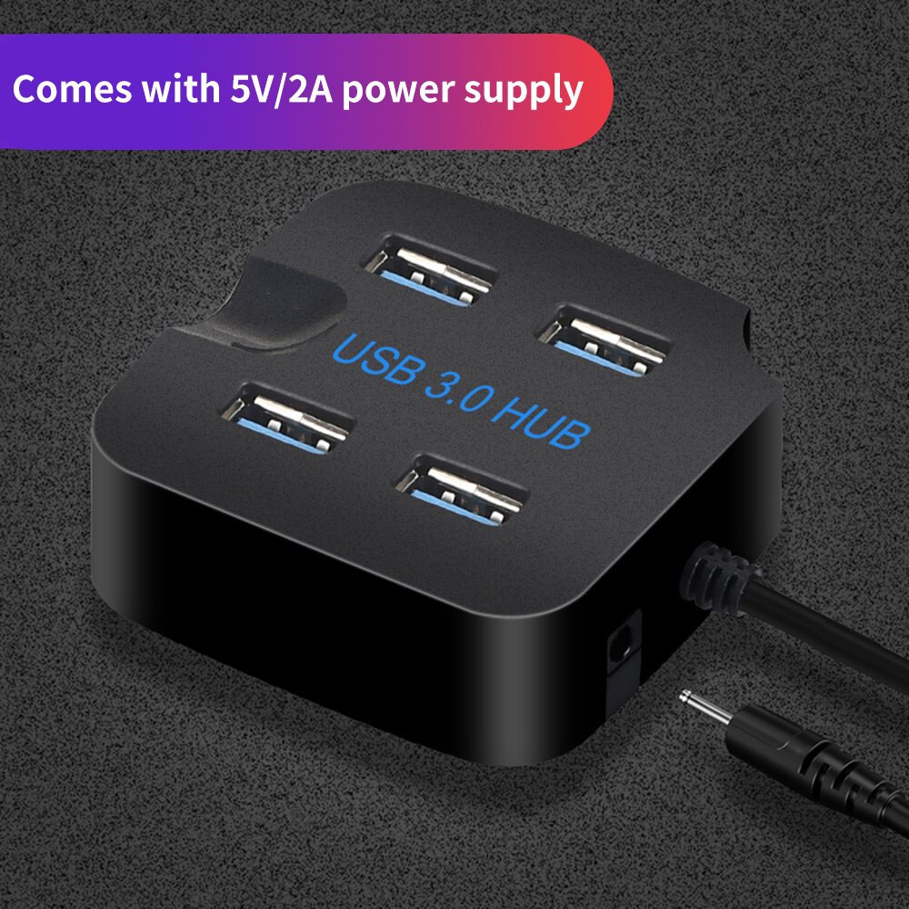 Mini USB Hubs High Speed 4 Ports USB3.0 USB 2.0 HUB Splitter Keyboard Mouse U Disk Mobile Hard Disk Card Reader With Phone Stand