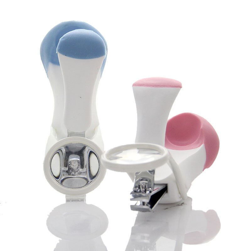 Elderly Children Pocket Finger Toe Nail Clipper Cutter with Magnifying Glass Trimmer Manicure Pedicure Care Scissors Tools