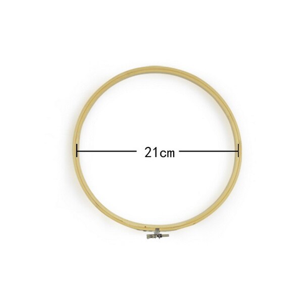 13-27cm Bamboo Frame Embroidery Hoop Ring DIY Needlecraft Cross Stitch Machine Round Loop Needle Craft DIY Sewing Tools: Style 21