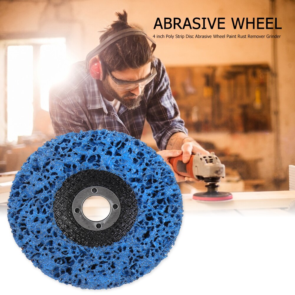 4 inch Poly Strip Disc Abrasive Wheel Paint Rust Remover Cleaning Grinder