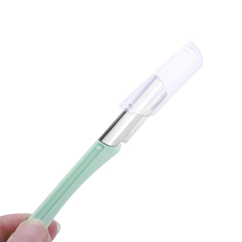 3Pcs Wenkbrauw Trimmer Draagbare Veiligheid Wenkbrauw Scheermes Scheerapparaat Eye Brow Shaper Gezicht Razor Facial Hair Remover Voor Vrouwen Make-Up gereedschap