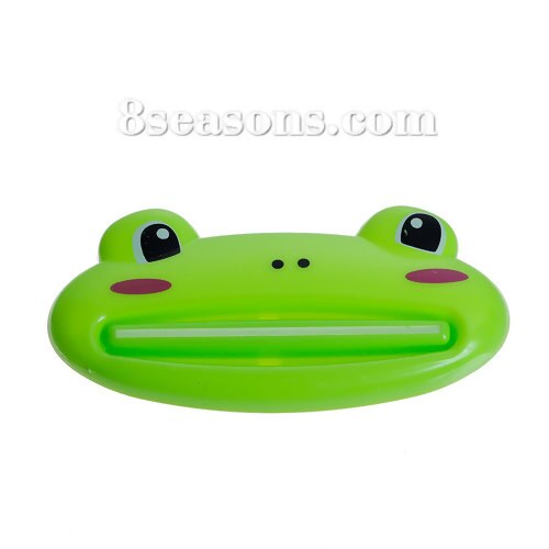 Plastic Cartoon Toothpaste Dispenser Cleanser Squeezer Extruder Bathroom Accessories Piggy / Frog / Bear / Panda 1pc: Frog
