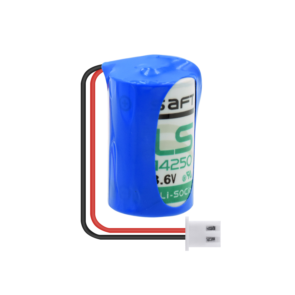 Batteria 1/2 AA LS14250 3.6V Li-SOCl2 1200mAh Con U-Tag Saldabile – Per Dispositivi Industriali