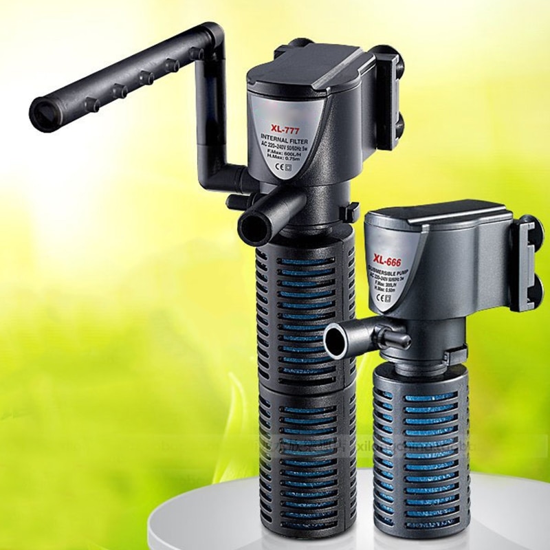 Interne aquariumfilter schildpaddentank vissentank ingebouwde filterpomp met filtersponzen eenvoudige bediening aquariumaccessoires