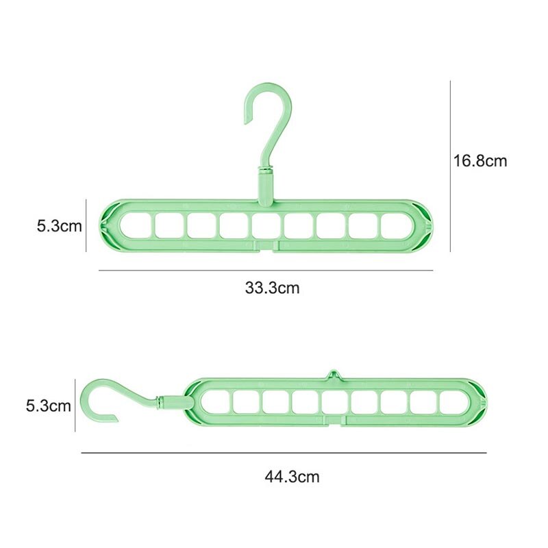 1pcs 360 ° Rotation Hangers Multi-function Clothes Hanger Non-slip Clothing Rack Save Space Large Capacity