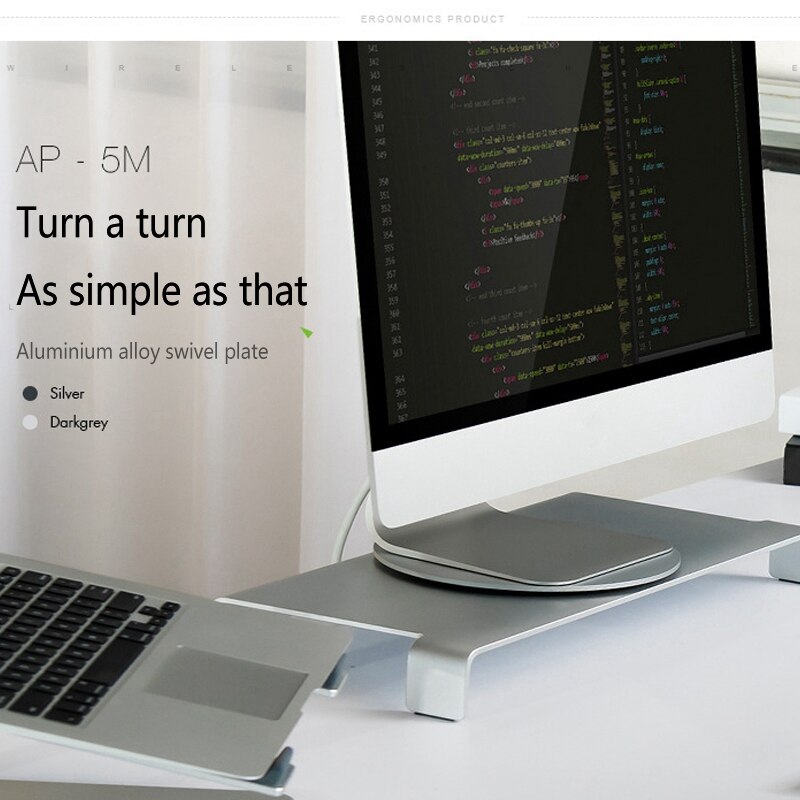 Monitor Display Stand, 360 Degrees Rotating Computer Monitor Display Stand Is Suitable for Desktop, Notebook