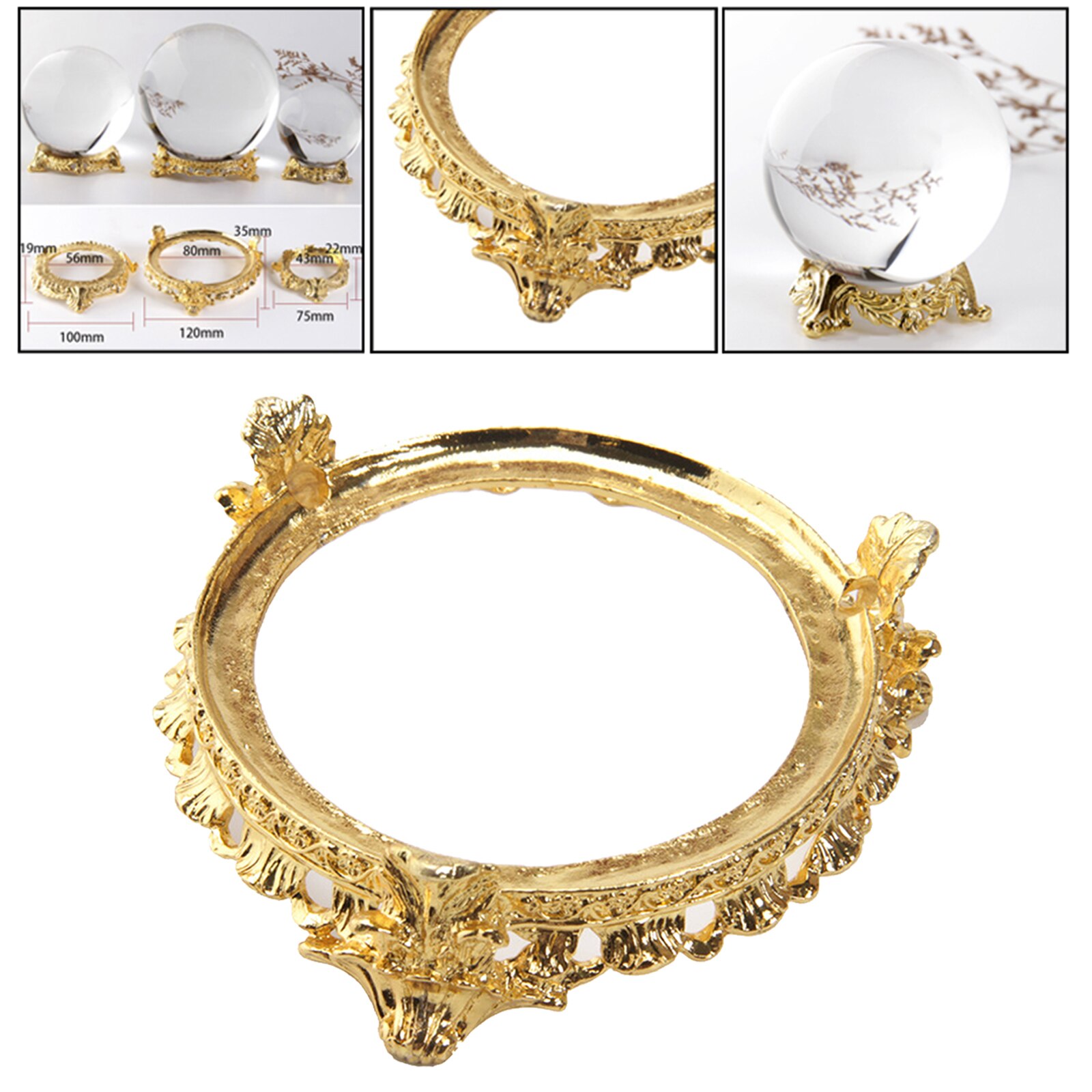 Crystal Ball Base Crystal Ball Rack Ball Display Stand Round Ball Storage Holder Save Space Festive Décor