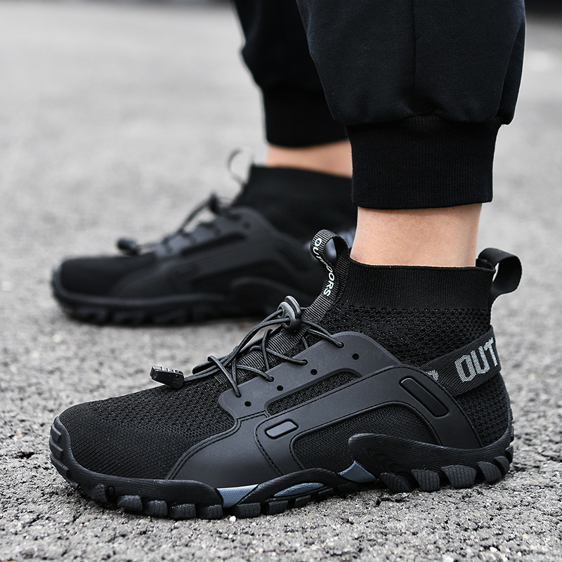 Wanderschuhe für Herren, leicht, rutschfest, draussen-Stiefeletten, atmungsaktiv, zum Wandern, Wandern, Pfad-Schuhe