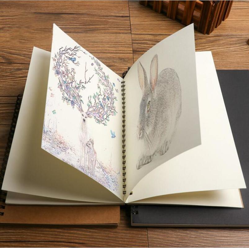 Sketchbook Diary Drawing Painting Graffiti Small 12*18cm Blank Paper Notebook Memo Pad School Office Pads Stationery