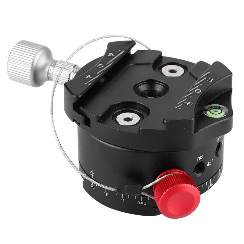 360 Degree Panoramic 4 Stops Click Indexing Rotator Ball Head for Camera Tripod