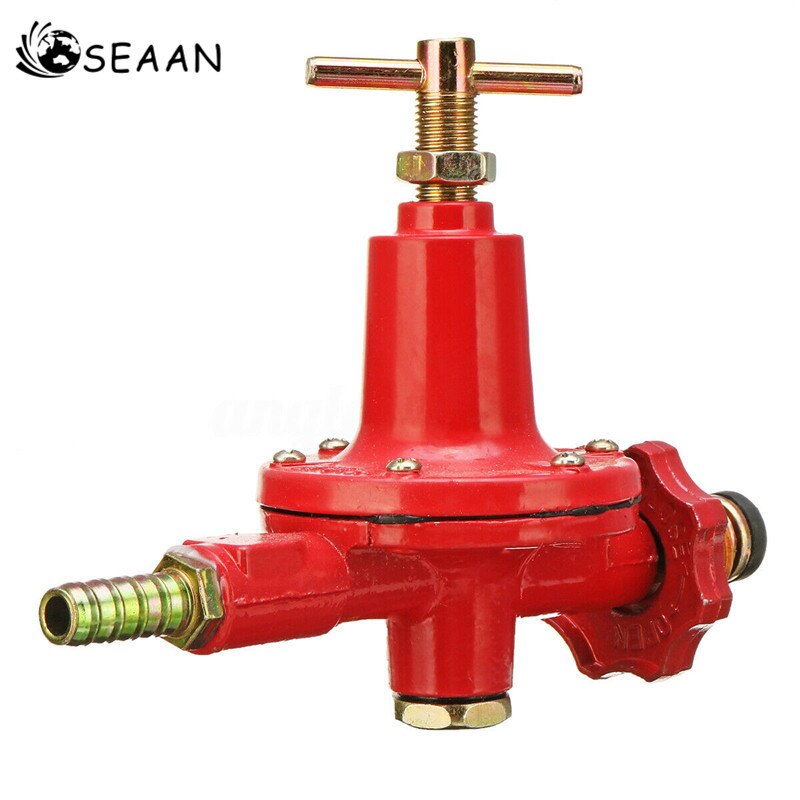 SEAAN, 1 Uds., 0-30PSI, regulador ajustable de propano de alta presión, Gas licuado, para exteriores, barbacoa, quemador, freidora, válvula, presurizador eléctrico