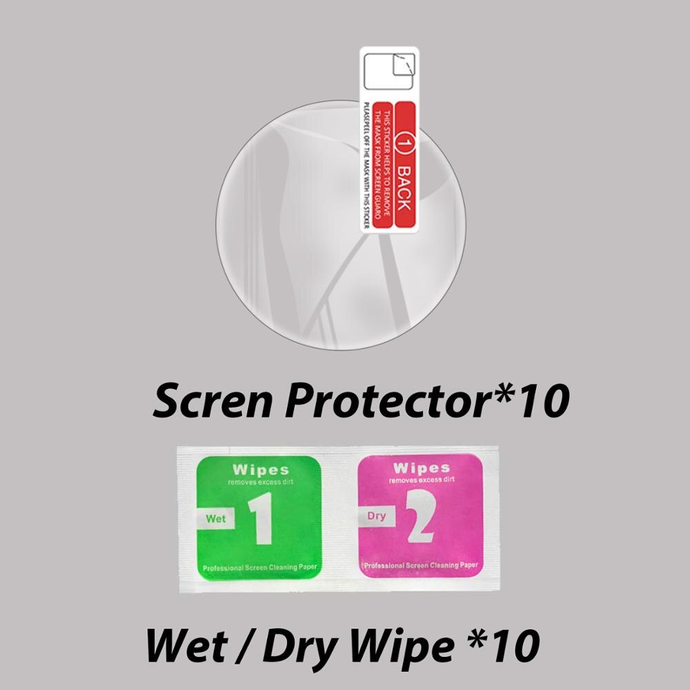 Screen Protector Voor Garmin Vivoactive 4S Zachte Hydrogel Beschermende Film Voor Garmin Vivoactive 4S Smart Horloge (Niet glas: 10 Pieces