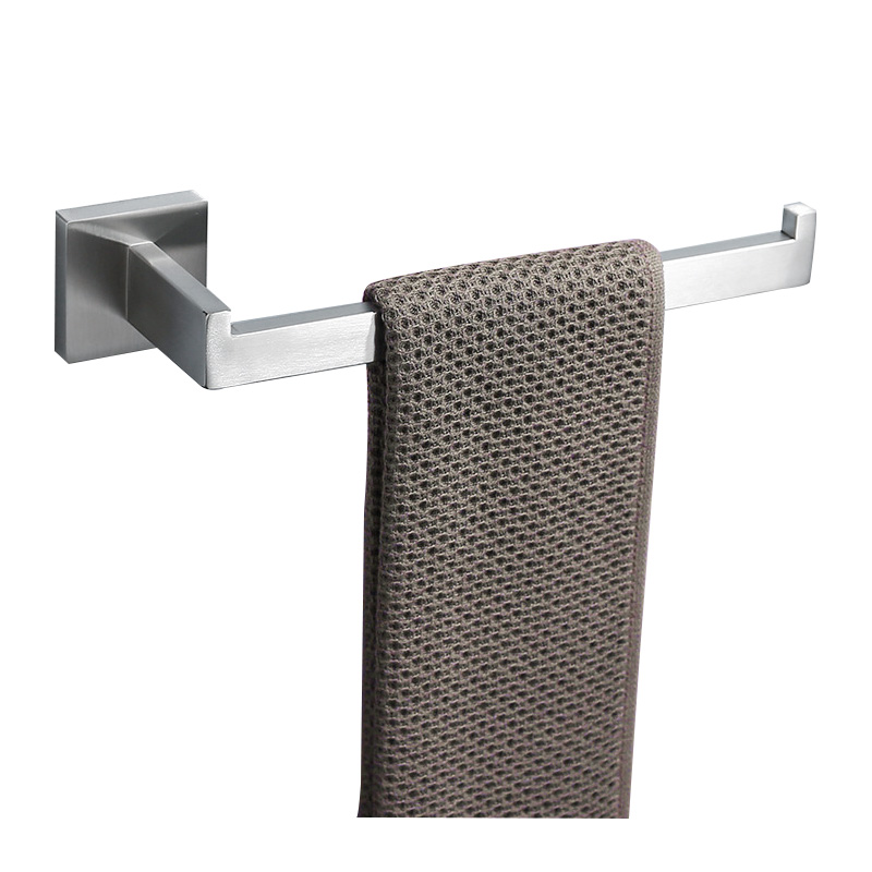 Stainless Steel Bathroom Hardware Kit Brushed Nickel Towel Rack Toilet Paper Holder Towel Bar Hook Bathroom Accessories: Blue